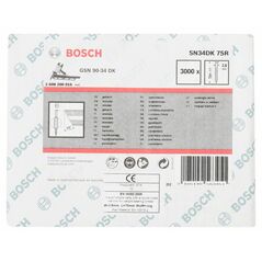 Bosch D-Kopf Streifennagel SN34DK 75R, 2,8 mm, 75 mm, blank, gerillt (2 608 200 016), image 