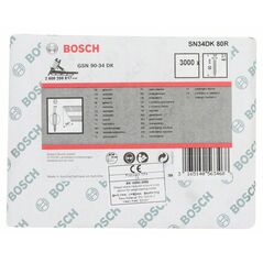 Bosch D-Kopf Streifennagel SN34DK 80R, 3,1 mm, 80 mm, blank, gerillt (2 608 200 017), image 
