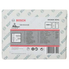 Bosch D-Kopf Streifennagel SN34DK 65RG,2,8 mm, 65 mm, verzinkt, gerillt (2 608 200 020), image 