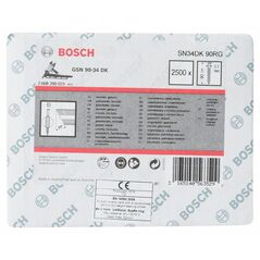 Bosch D-Kopf Streifennagel SN34DK 90RG, 3,1 mm, 90 mm, verzinkt, gerillt (2 608 200 023), image 