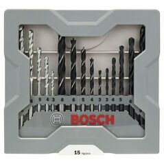 Bosch Bohrer-Set für Metall-, Holz-, Steinbearbeitung, 15-teilig, 3 - 8mm (2 607 017 038), image 