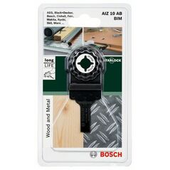 Bosch Starlock HCS Tauchsägeblatt AIZ 10 AB Wood and Metal, 10 x 20 mm (2 609 256 949), image 