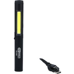 KS Tools LED COB Stripe Inspektionslampe 350 Lumen mit UV-Spot LED und Laserpointer, image 