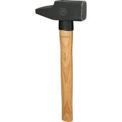 KS Tools Schlosserhammer, Hickory-Stiel, französische Form, 1500g, image 