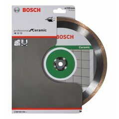 Bosch Diamanttrennscheibe Standard for Ceramic, 230 x 25,40 x 1,6 x 7 mm (2 608 602 538), image 