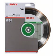 Bosch Diamanttrennscheibe Standard for Ceramic, 250 x 30 + 25,40 x 1,6 x 7 mm (2 608 602 539), image 