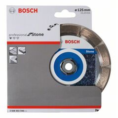 Bosch Diamanttrennscheibe Standard for Stone, 125 x 22,23 x 1,6 x 10 mm, 1er-Pack (2 608 602 598), image 