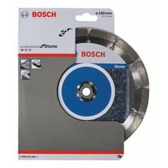 Bosch Diamanttrennscheibe Standard for Stone, 180 x 22,23 x 2 x 10 mm, 1er-Pack (2 608 602 600), image 