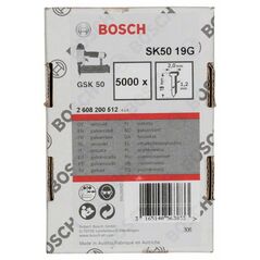 Bosch Senkkopf-Stift SK50 19G, 1,2 mm, 19 mm, verzinkt (2 608 200 512), image 