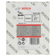 Bosch Schmalrückenklammer TK40 25G, 5,8 mm, 1,2 mm, 25 mm, verzinkt (2 608 200 702), image 