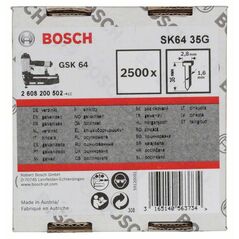 Bosch Senkkopf-Stift SK64 35G, 1,6 mm, 35 mm, verzinkt (2 608 200 502), image 