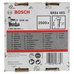 Bosch Senkkopf-Stift SK64 45G, 1,6 mm, 45 mm, verzinkt (2 608 200 504), image 