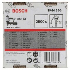 Bosch Senkkopf-Stift SK64 55G, 1,6 mm, 55 mm, verzinkt (2 608 200 506), image 