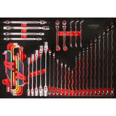 KS Tools Schraubenschlüssel-Satz in Schaumstoffeinlage, 49-tlg, image 