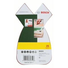 Bosch Schleifblatt-Set für Multischleifer, 25-teilig, 4 Löcher, 170x98x20 mm, 80 - 180 (2 607 017 113), image 