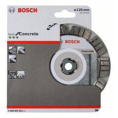 Bosch Diamanttrennscheibe Best for Concrete, 125 x 22,23 x 2,2 x 12 mm (2 608 602 652), image 