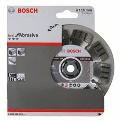 Bosch Diamanttrennscheibe Best for Abrasive, 115 x 22,23 x 2,2 x 12 mm (2 608 602 679), image 