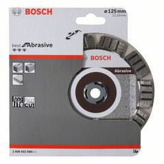 Bosch Diamanttrennscheibe Best for Abrasive, 125 x 22,23 x 2,2 x 12 mm (2 608 602 680), image 