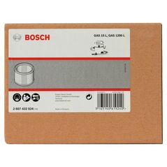 Bosch Faltenfilter, Filteroberfläche 3000 cm ², 139 x 185 mm, Zubehör für GAS 15 L (2 607 432 024), image 