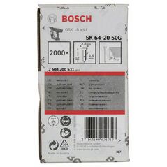Bosch Senkkopf-Stift SK64 20G, 50 mm verzinkt (2 608 200 531), image 