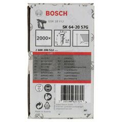 Bosch Senkkopf-Stift SK64 20G, 57 mm verzinkt (2 608 200 532), image 