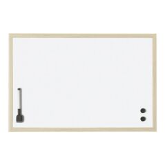 Magnetoplan Whiteboard mit Holz-Rahmen, 800 x 600 mm, image 