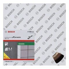 Bosch Diamanttrennscheibe Standard for Ceramic, 180 x 22,23 x 1,6 x 7 mm, 10er-Pack (2 608 603 233), image 