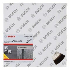 Bosch Diamanttrennscheibe Standard for Concrete, 150 x 22,23 x 2 x 10 mm, 10er-Pack (2 608 603 241), image 
