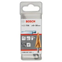 Bosch Stufenbohrer HSS-TiN, 6 - 30 mm, 10 mm, 93,5 mm, 13 Stufen (2 608 587 430), image 