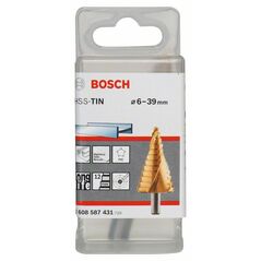 Bosch Stufenbohrer HSS-TiN, 6 - 39 mm, 10 mm, 93,5 mm, 12 Stufen (2 608 587 431), image 