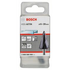 Bosch Stufenbohrer HSS-AlTiN, 6 - 39 mm, 10 mm, 93,5, 12 Stufen (2 608 588 068), image 