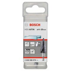 Bosch Stufenbohrer HSS-AlTiN, 4 - 20 mm, 4 mm, 70,5 mm, 9 Stufen (2 608 588 070), image 