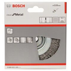 Bosch Scheibenbürste, gewellt, 115 mm, 0,3 mm, 11000 U/min, M14 (2 608 622 100), image 