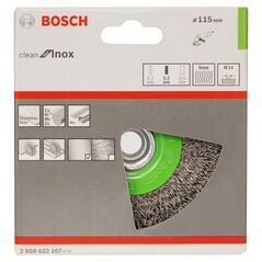 Bosch Scheibenbürste Clean for Inox, gewellt, rostfrei, 115 mm, 0,3 mm, 8500 U/min,M14 (2 608 622 107), image 