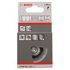 Bosch Scheibenbürste, gewellt, 30 mm, 0,2 mm, 6 mm, 4500 U/min (2 608 622 110), image 