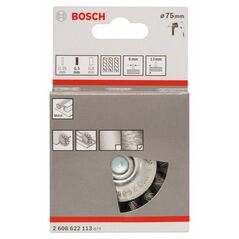 Bosch Scheibenbürste, gezopft, 75 mm, 0,5 mm, 13 mm, 4500 U/ min (2 608 622 113), image 