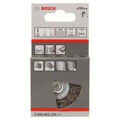 Bosch Scheibenbürste, gewellt, rostfrei, 50 mm, 0,2 mm, 15 mm, 4500 U/ min (2 608 622 120), image 