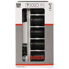 Bosch Steckschlüsseleinsätze-Set, 7-teilig, L 40 mm, SW 13 - SW 24, 2 Adapter (2 608 551 029), image 
