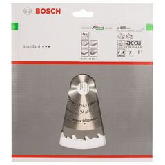 Bosch Kreissägeblatt Speedline Wood, 165 x 20/16 x 1,7 mm, 24 (2 608 642 601), image 