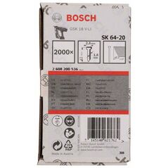 Bosch Senkkopf-Stift SK64 20NR, 63 mm Edelstahl (2 608 200 536), image 