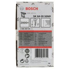 Bosch Senkkopf-Stift SK64 20NR, 50 mm Edelstahl (2 608 200 535), image 