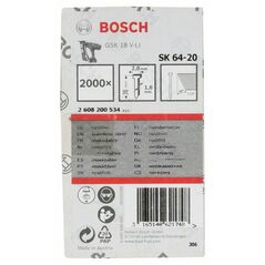 Bosch Senkkopf-Stift SK64 20NR, 38 mm Edelstahl (2 608 200 534), image 