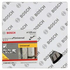 Bosch Diamanttrennscheibe Standard for Universal Turbo, 125x22,23x2x10 mm, 10er-Pack (2 608 603 250), image 