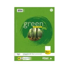 Ursus Collegeblock Green 608570010 DIN A4 70g liniert weiß 80Blatt, image 