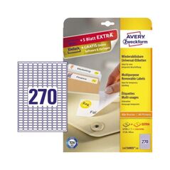 Avery Zweckform Etikett L4730REV-25 17,8x10mm weiß 6.750 St./Pack., image 