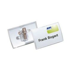 DURABLE Namenschild Click Fold 821119 75x40mm tr 25 St./Pack, image 