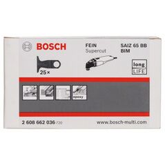Bosch BIM Tauchsägeblatt SAIZ 65 BB, Wood and Nails, 40 x 65 mm (2 608 662 036), image 