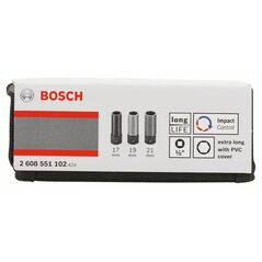Bosch Steckschlüsseleinsätze-Set, 3-teilig, L 85 mm, SW 17 - SW 21 (2 608 551 102), image 
