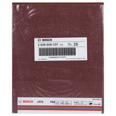 Bosch Schleifblatt Papier J475, Best for Metal, 230 x 280 mm, 80, ungelocht, 1er-Pack (2 608 608 C07), image 