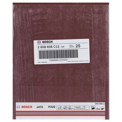 Bosch Schleifblatt Papier J475, Best for Metal, 230 x 280 mm, 220, ungelocht, 1er-Pack (2 608 608 C12), image 